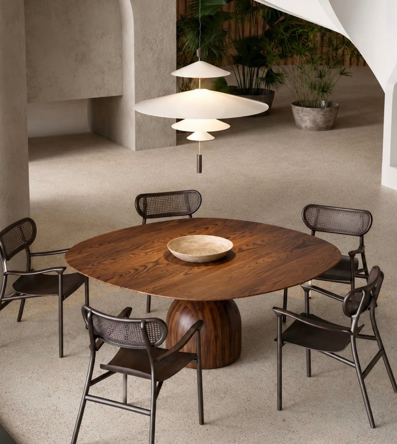 Ambiente de estar em móveis de design contemporâneo